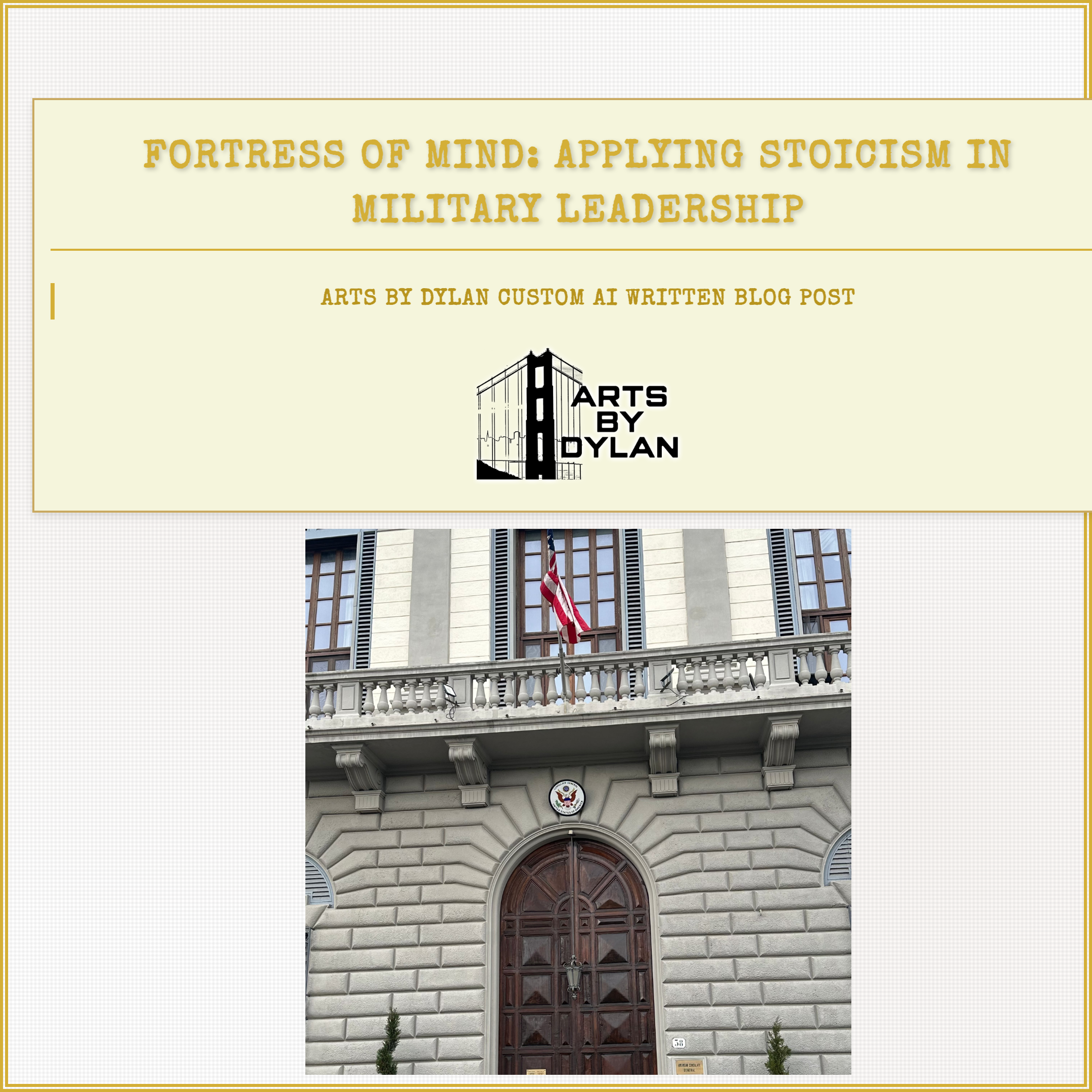 Fortress of Mind: Applying Stoicism in Military Leadership