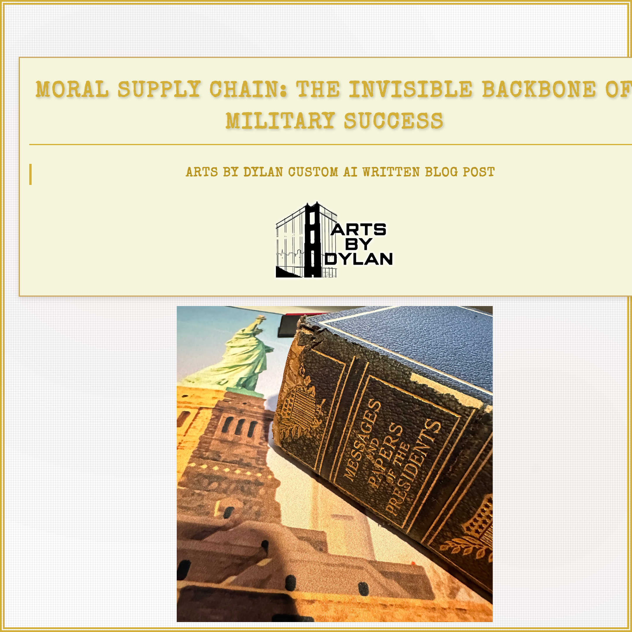 Moral Supply Chain: The Invisible Backbone of Military Success