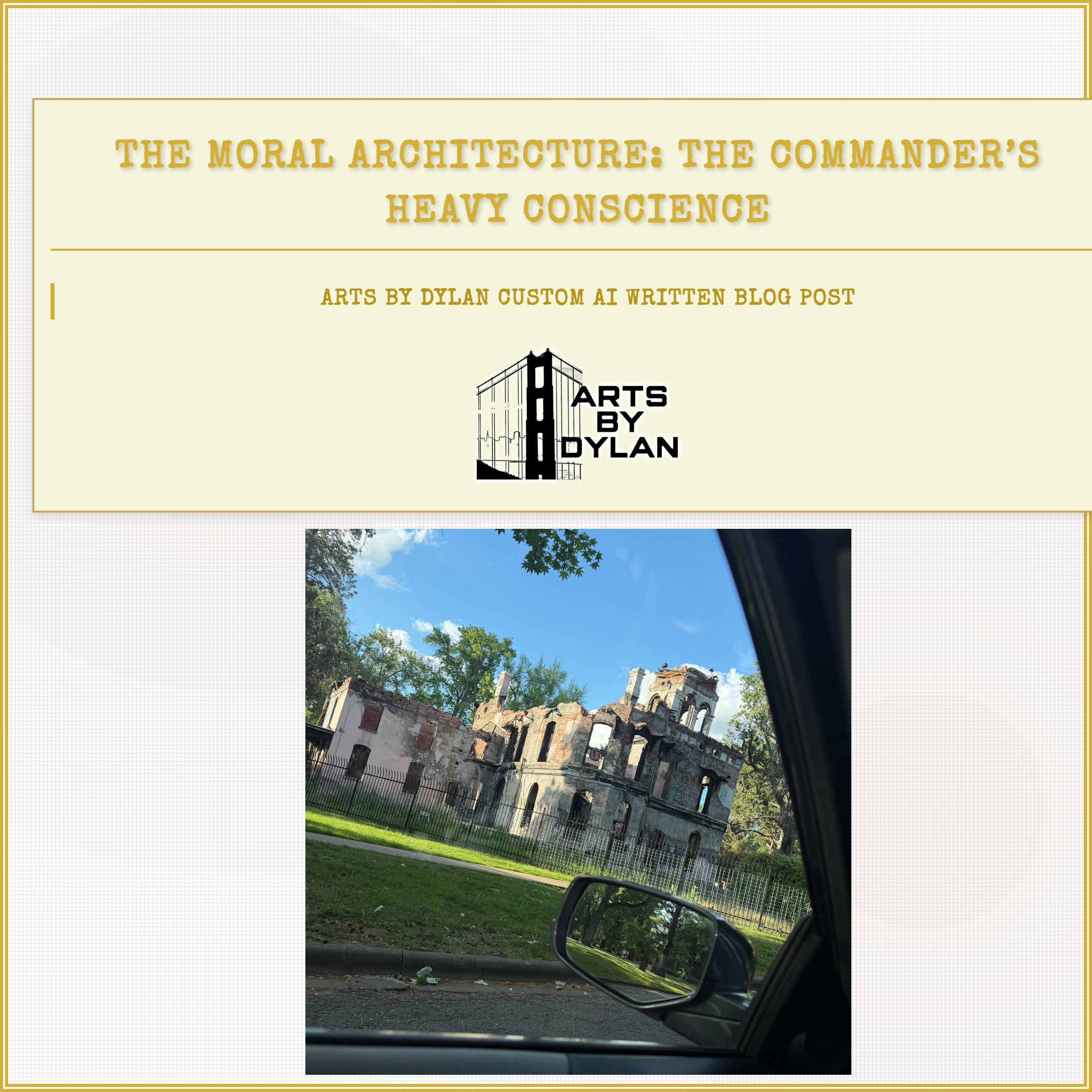 The Moral Architecture: The Commander’s Heavy Conscience