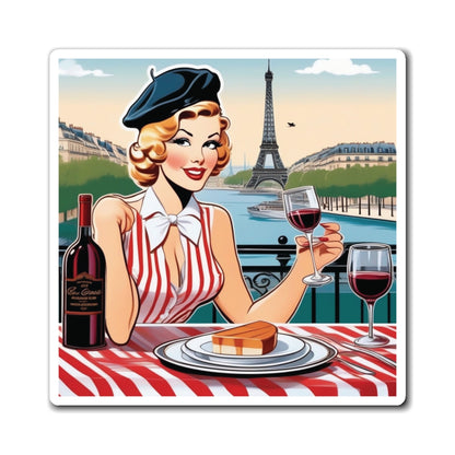 National and World Day in Support of  Foie Gras Pin Up Girl Magnet