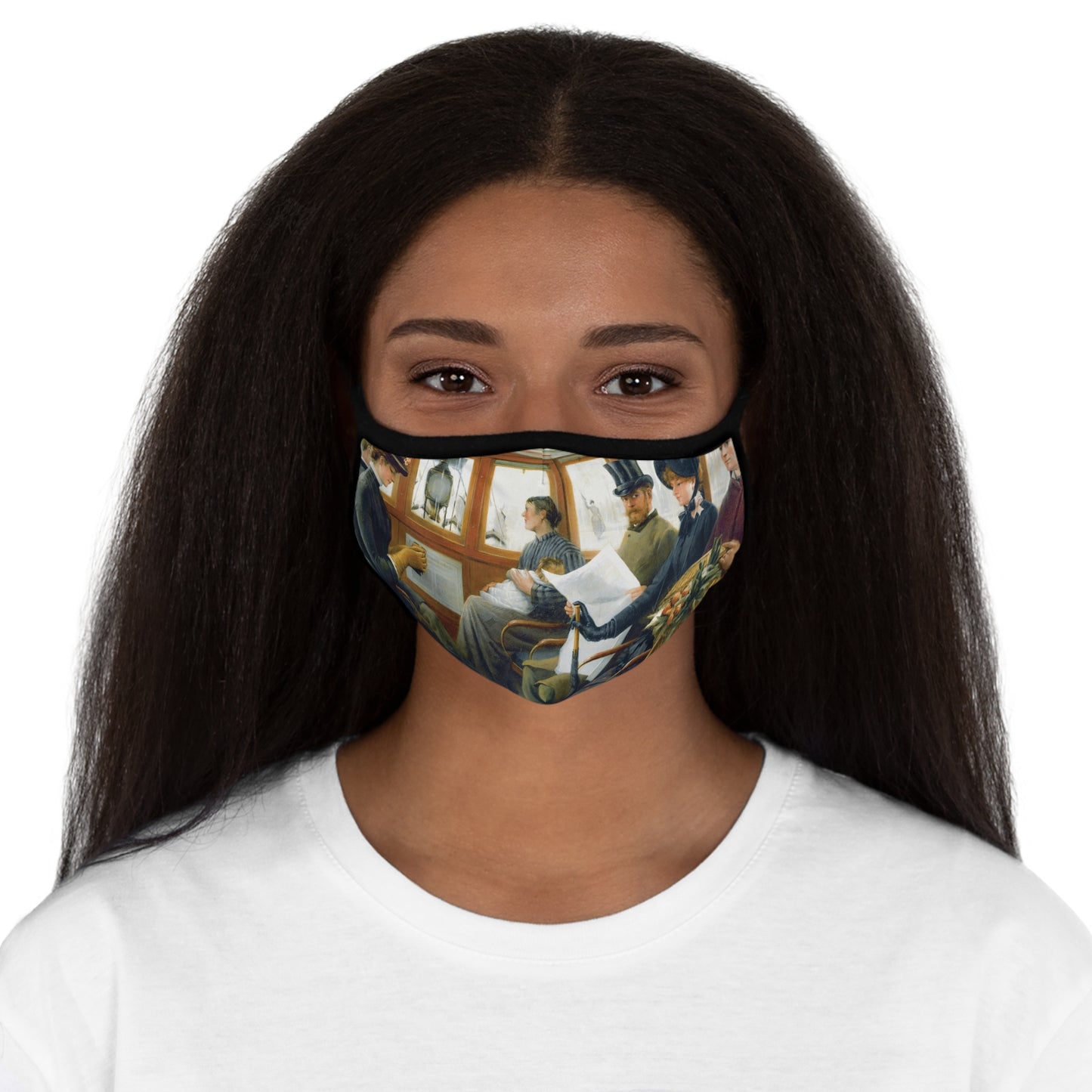 Social Distancing Fitted Polyester Face Mask