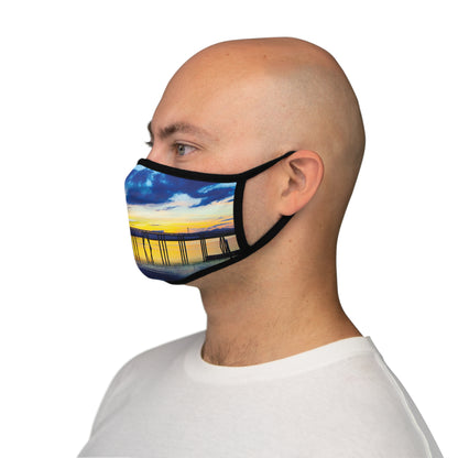 Grizzly Island Fitted Polyester Face Mask