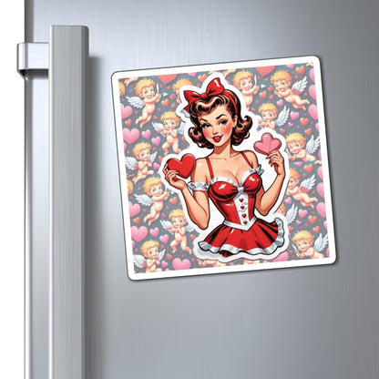 Valentine's Day Pin Up Girl Magnet