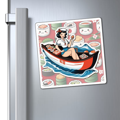 National Sushi Day VII Pin Up Girl Magnet