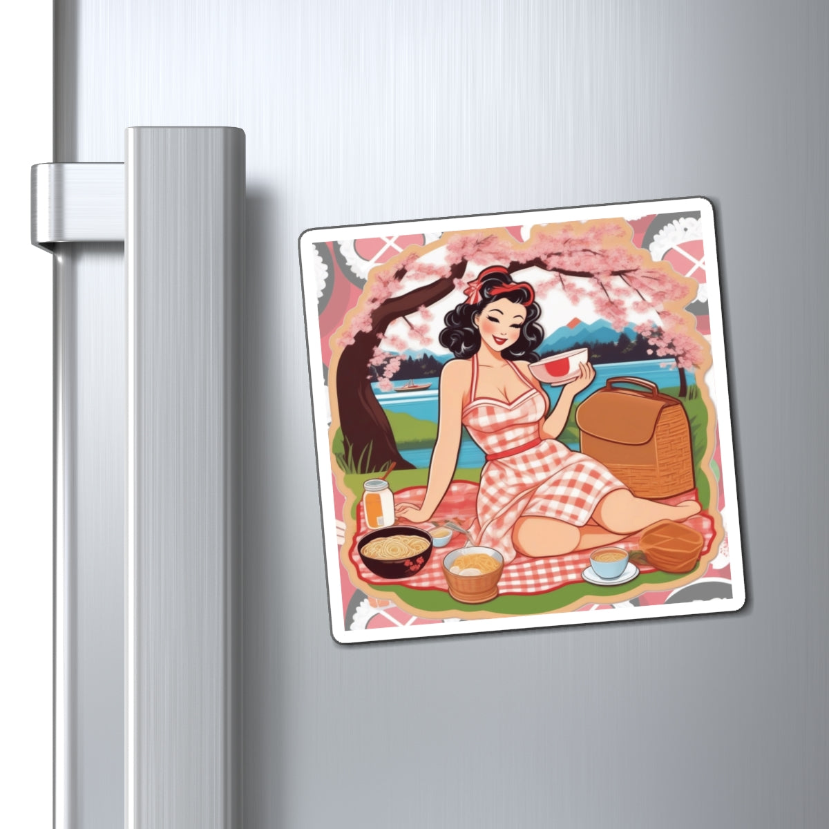 National Ramen Day II Pin Up Girl Magnet