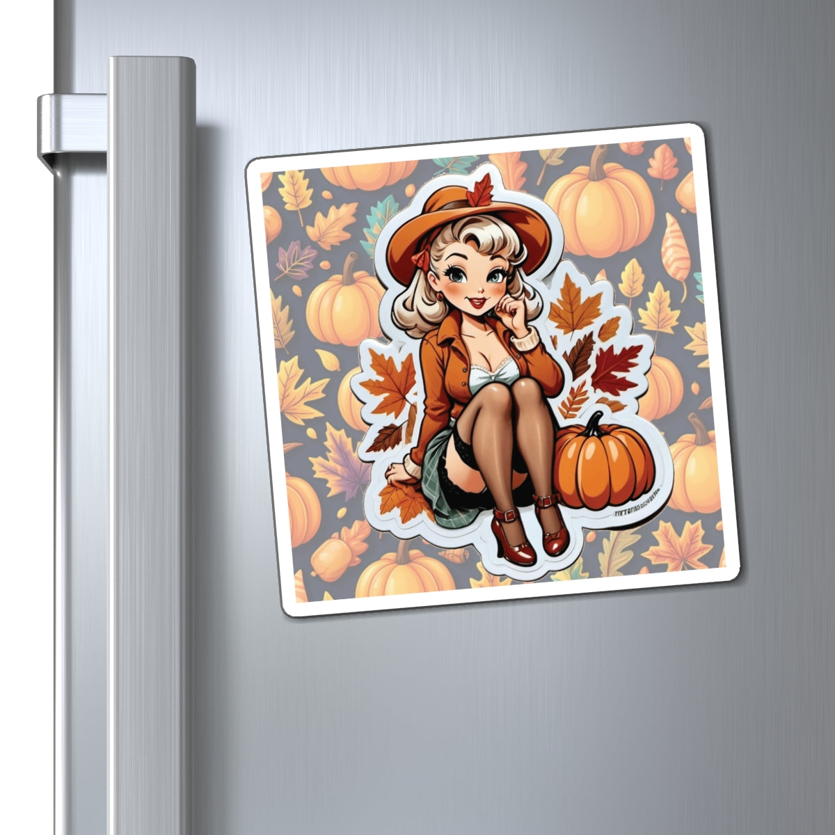 Thanksgiving III Pin Up Girl Magnet