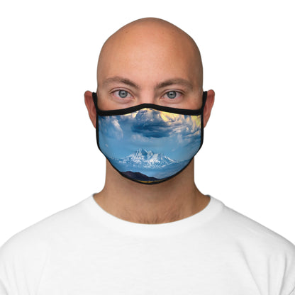 Mt. Shasta Highway I-5 Lookout  Polyester Face Mask