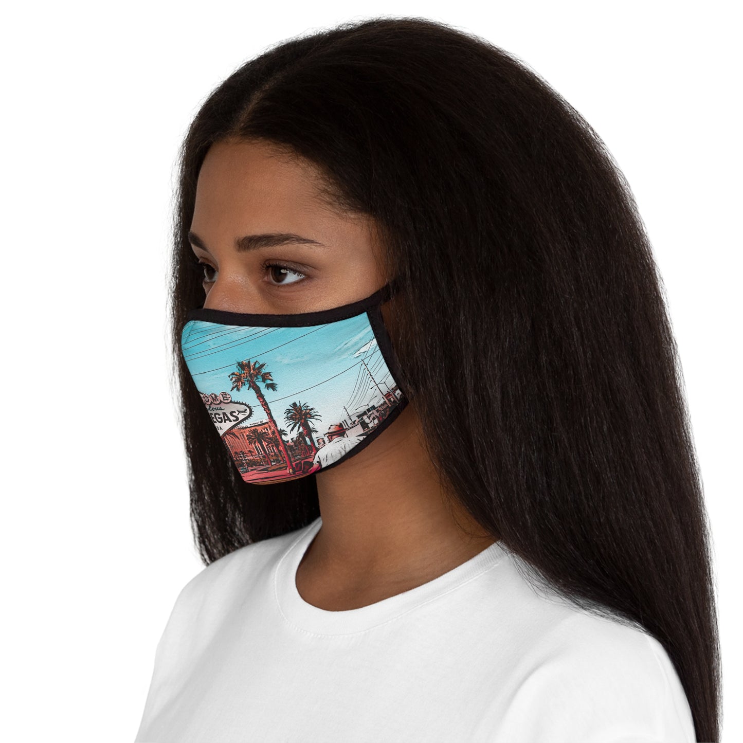 Clark County Fitted Polyester Face Mask