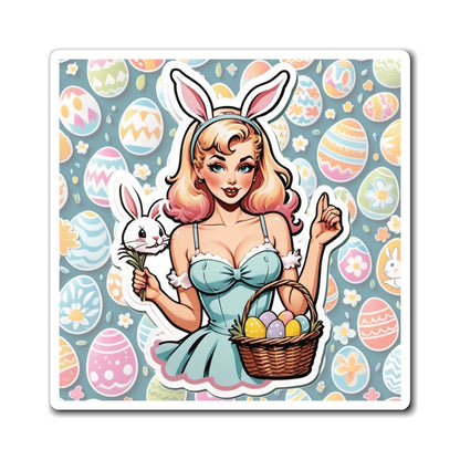 Easter Pin Up Girl Magnet