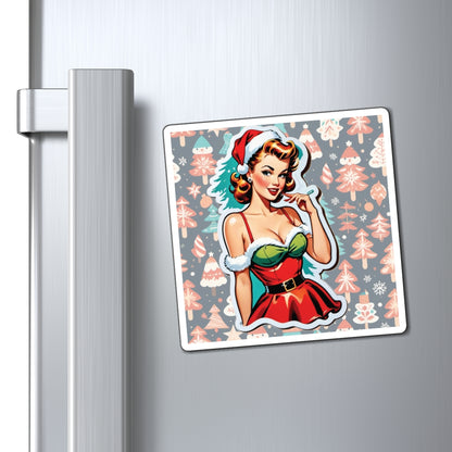 Christmas VII Pin Up Girl Magnet