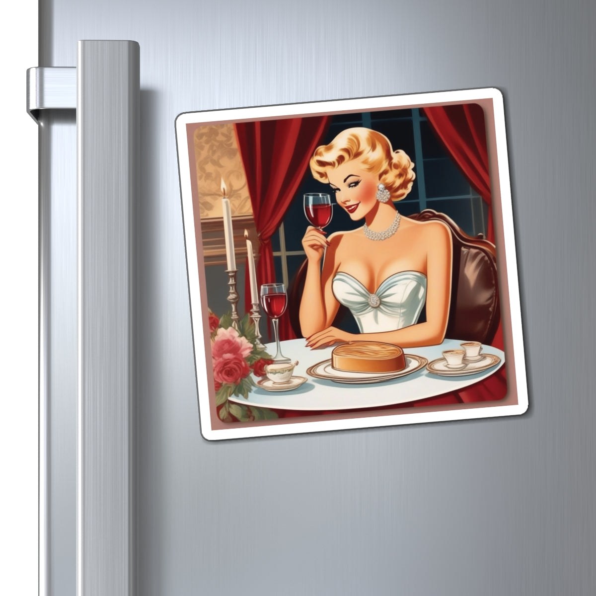 National and World Day in Support of  Foie Gras II Pin Up Girl Magnet