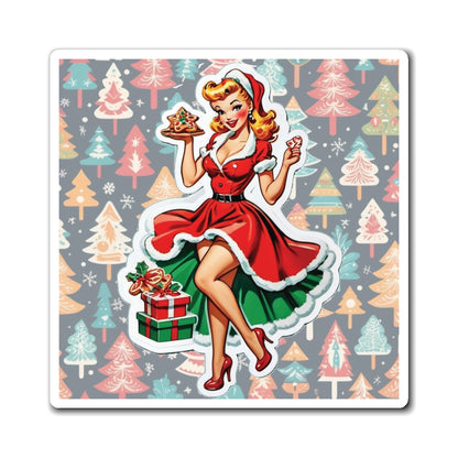 Christmas II Pin Up Girl Magnet