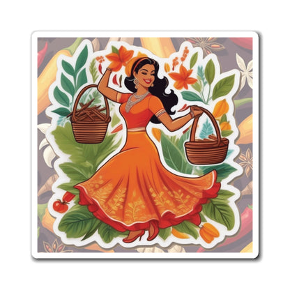 National Herbs and Spices Day IV Pin Up Girl Magnet