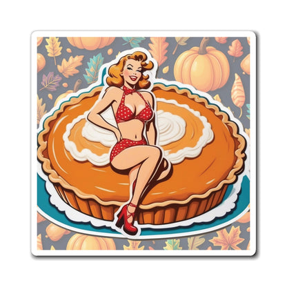 National Pumpkin Pie Day VIII Pin Up Girl Magnet