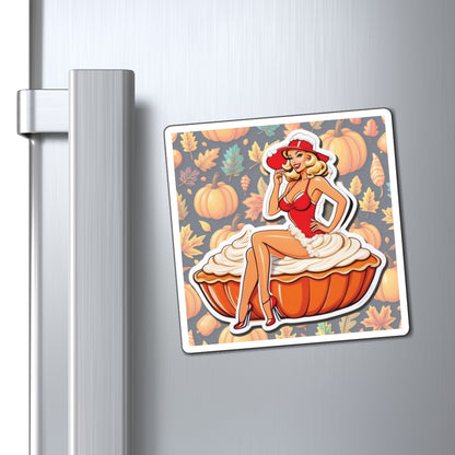 National Pumpkin Pie Day IV Pin Up Girl Magnet