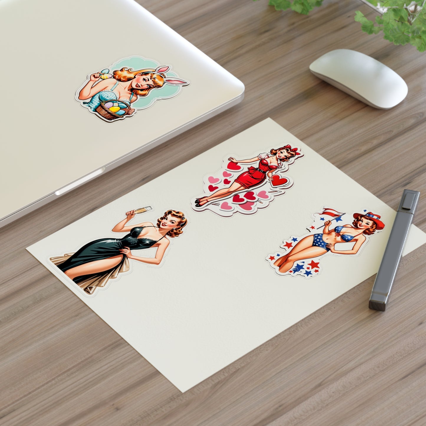 Pin Up Girl Sticker Sheets - Holidays Collection