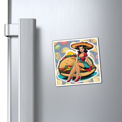 National Taco Day II Pin Up Girl Magnet