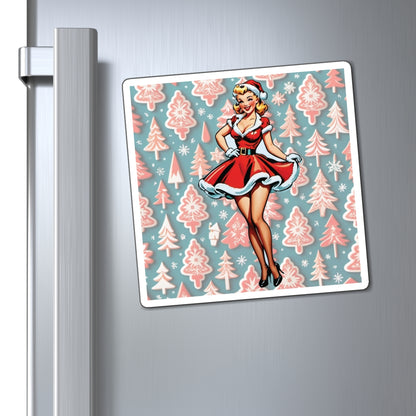 Christmas VI Pin Up Girl Magnet