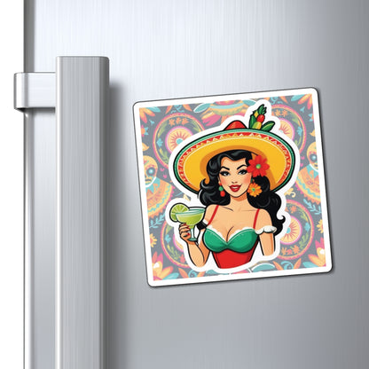 Cinco de Mayo Pin Up Girl Magnet