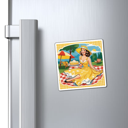 National Banana Cream Pie Day III Pin Up Girl Magnet