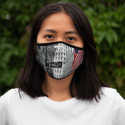 Wall Street Fitted Polyester Face Mask