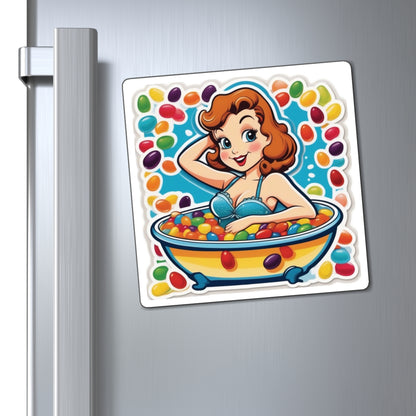 National Jelly Bean Day III Pin Up Girl Magnet