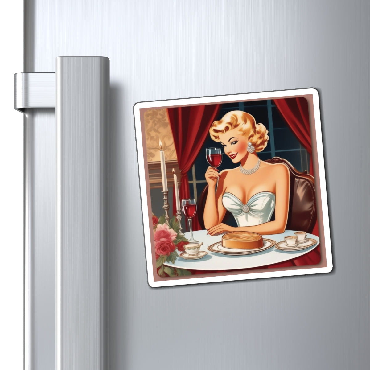 National and World Day in Support of  Foie Gras II Pin Up Girl Magnet