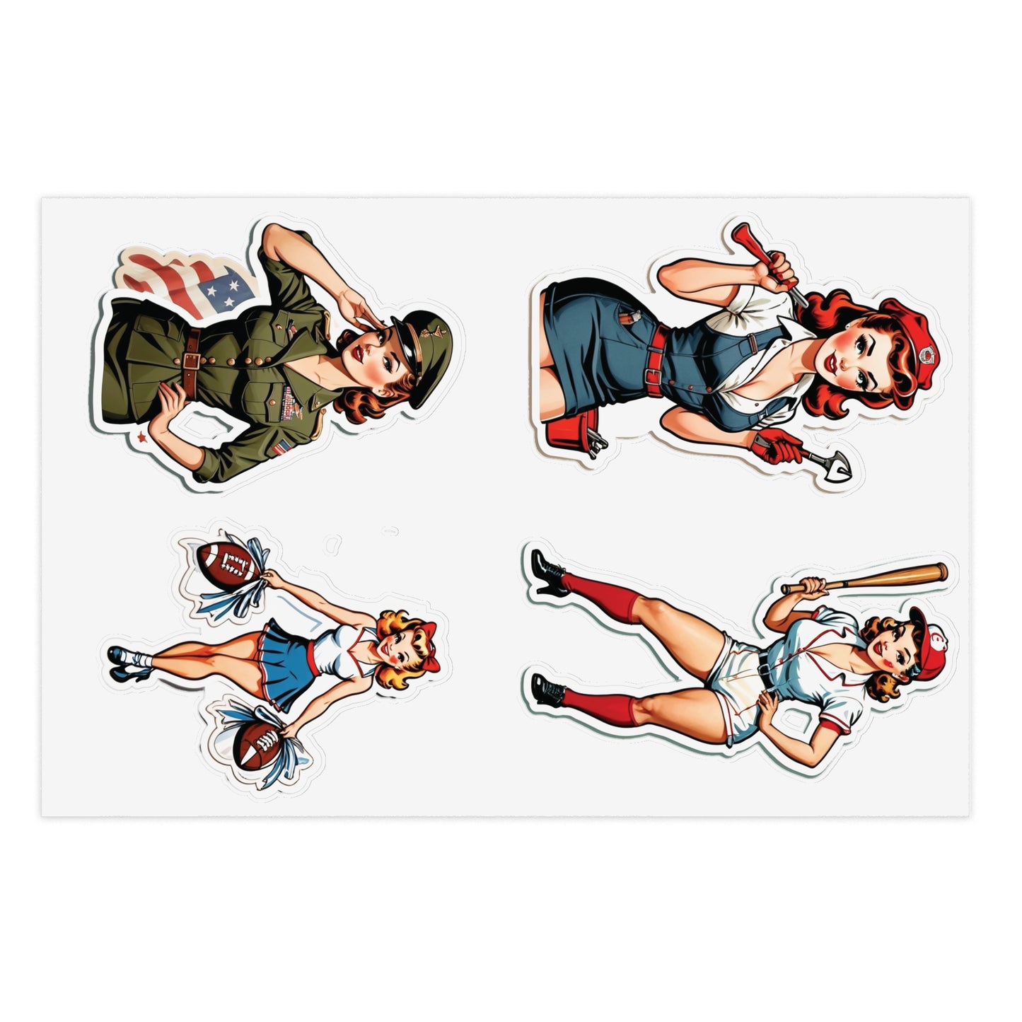 Pin Up Girl Sticker Sheets - Holidays Collection Set III