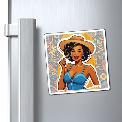 Juneteenth IV Pin Up Girl Magnet