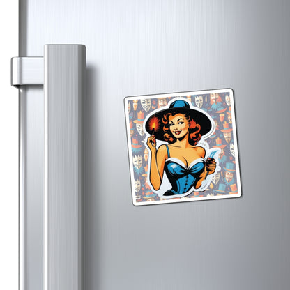 Guy Fawkes Day Pin Up Girl Magnet