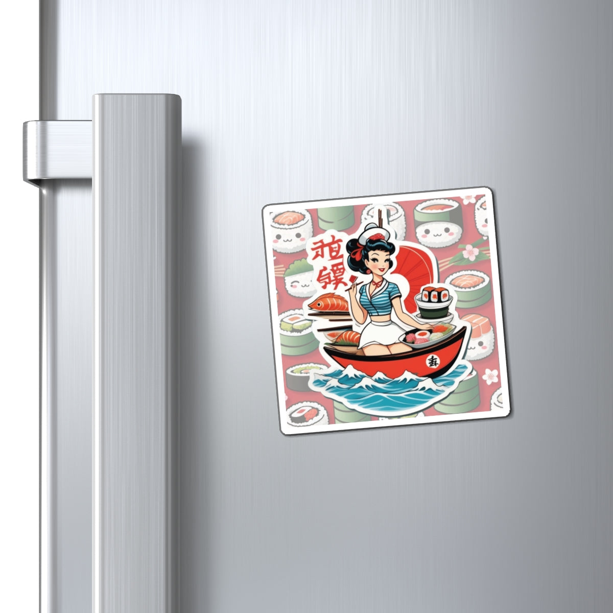 National Sushi Day VI Pin Up Girl Magnet