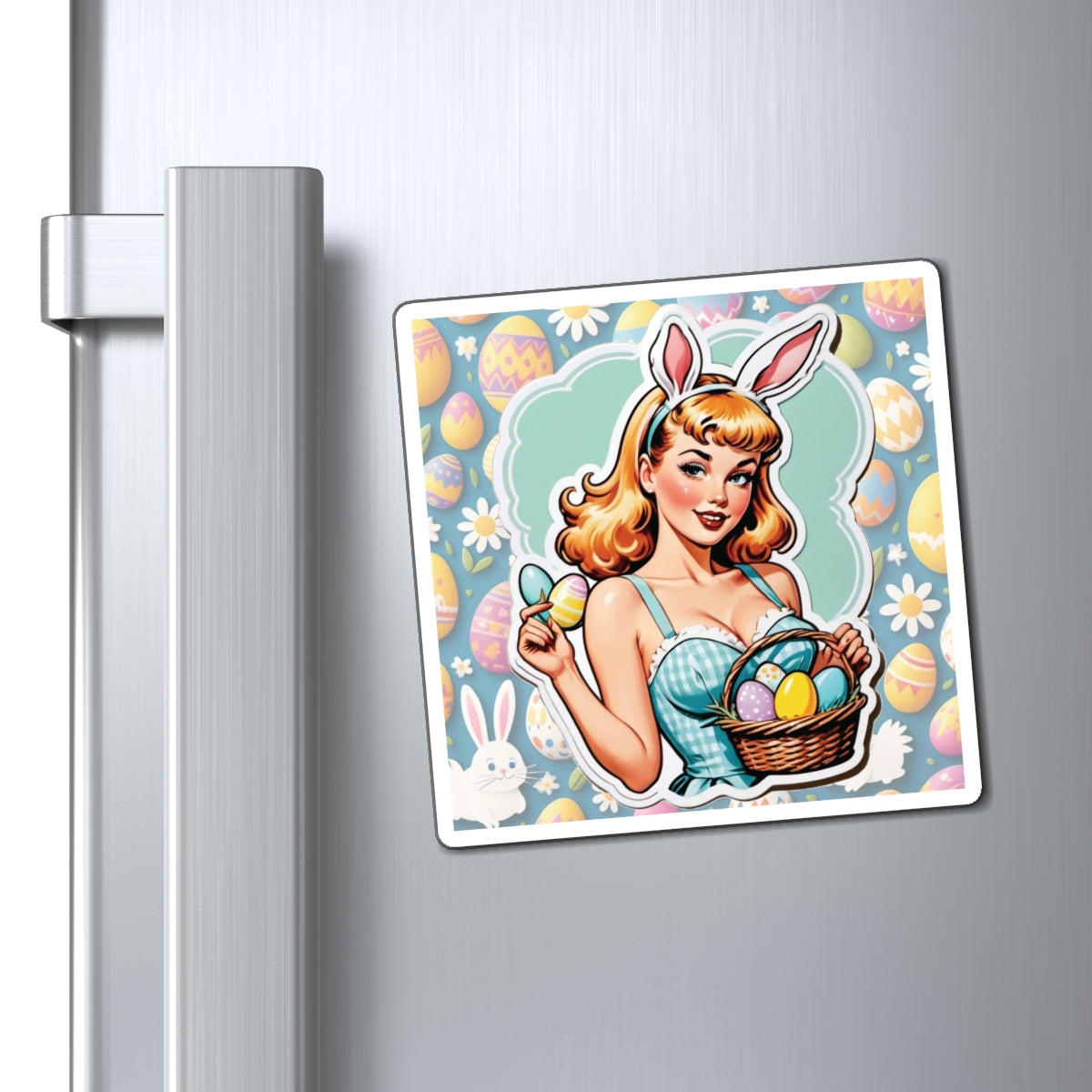 Easter II Pin Up Girl Magnet