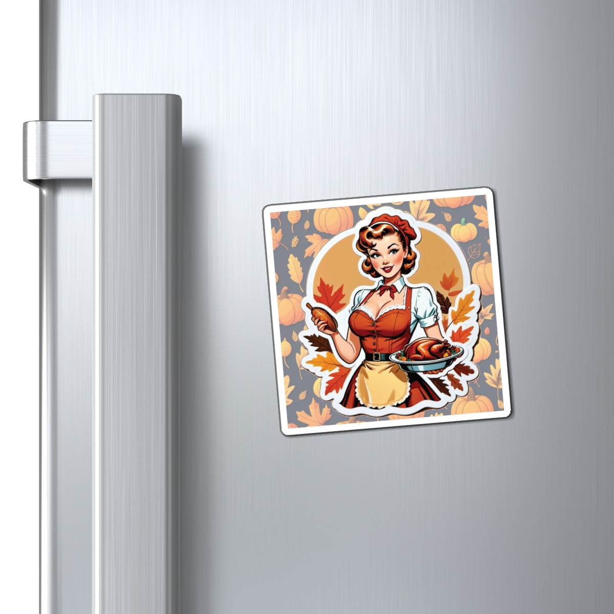 Thanksgiving II Pin Up Girl Magnet