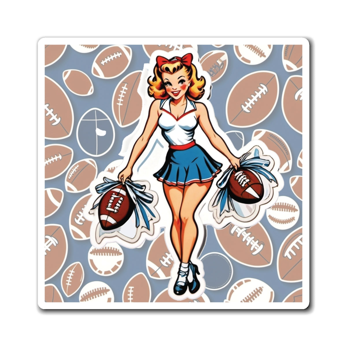 National Cheerleading Day II Pin Up Girl Magnet