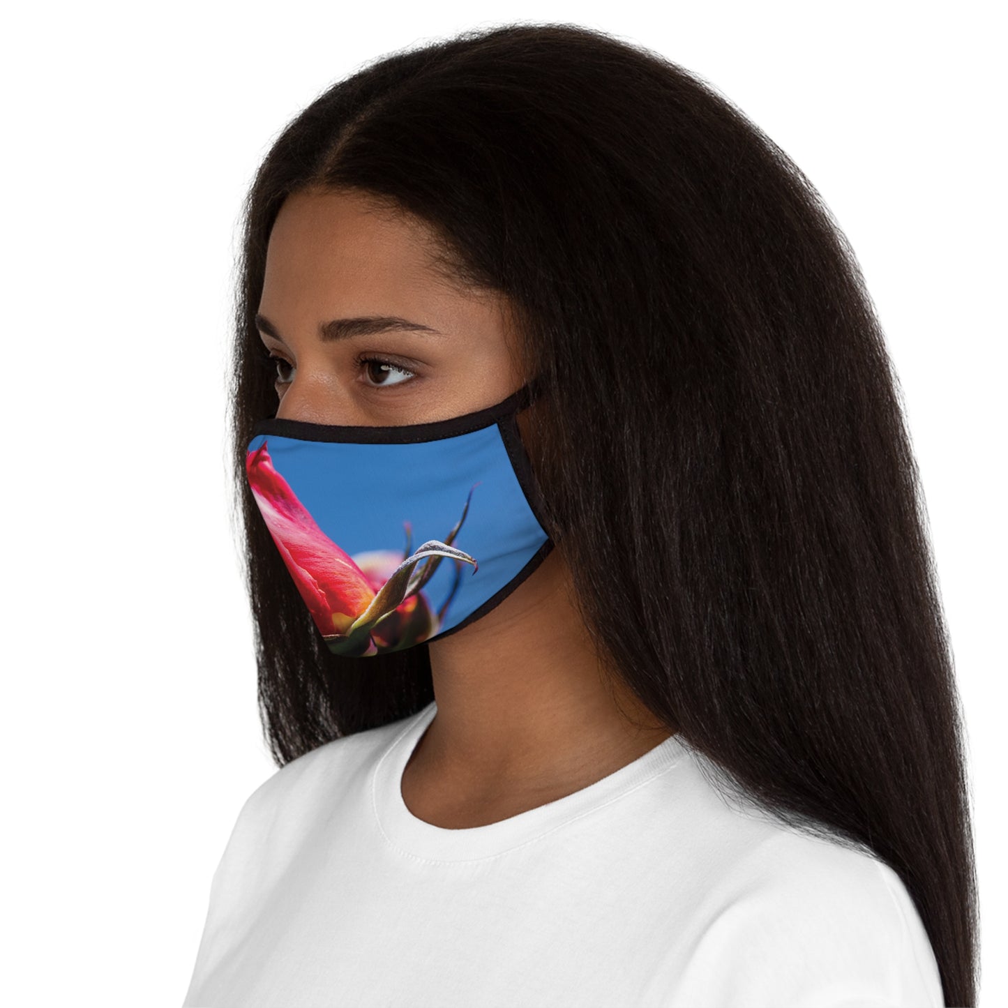 Rose II Polyester Face Mask