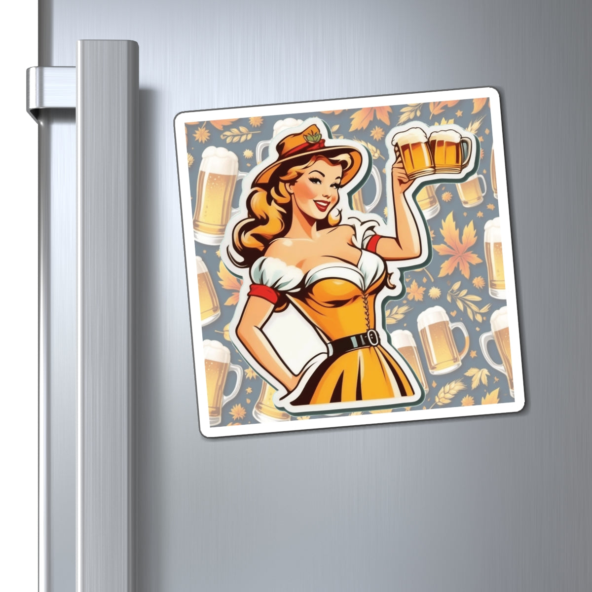 Oktoberfest Pin Up Girl Magnet