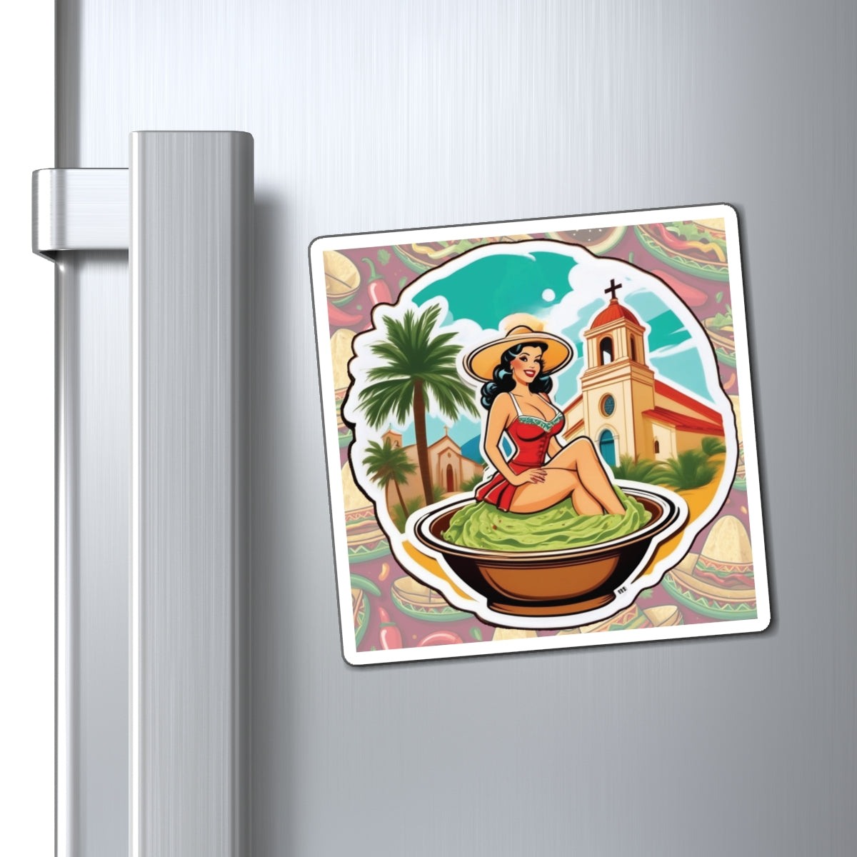 National Guacamole Day IV Pin Up Girl Magnet