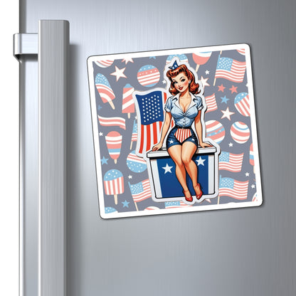 Election Day Pin Up Girl Magnet