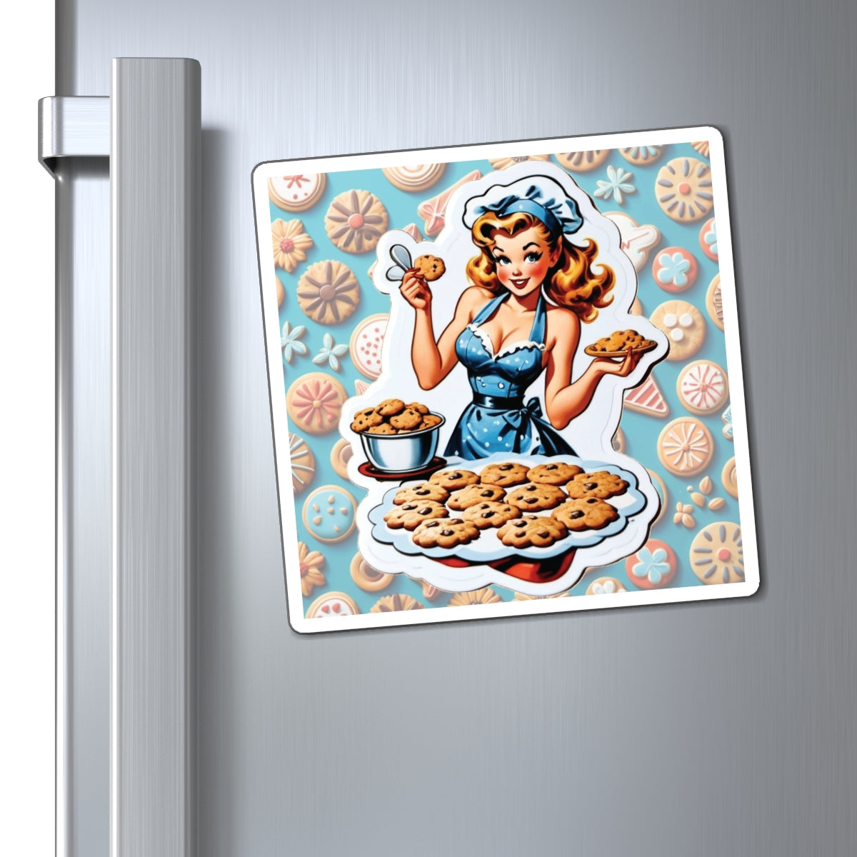 National Baking Cookies Day Pin Up Girl Magnet