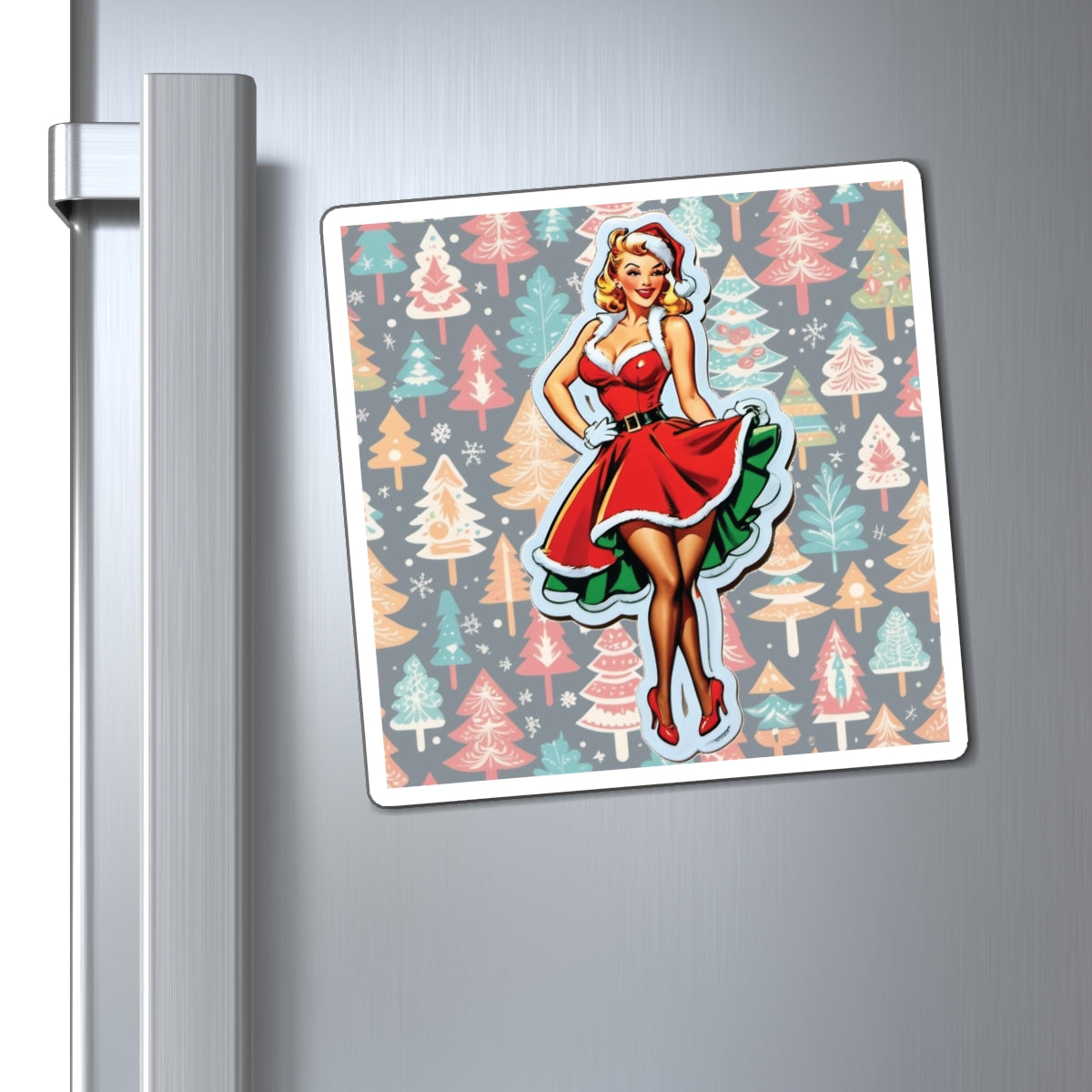 Christmas IV Pin Up Girl Magnet