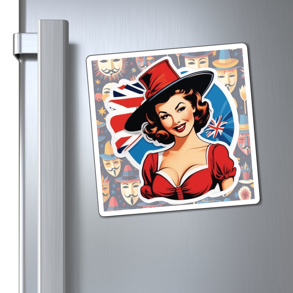 Guy Fawkes Day II Pin Up Girl Magnet