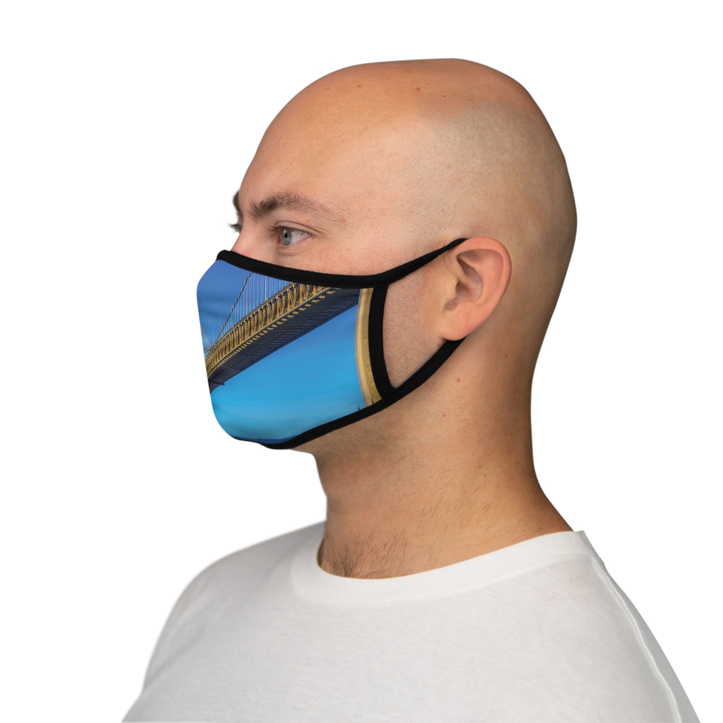 Bay Bridge Fitted Polyester Face Mask