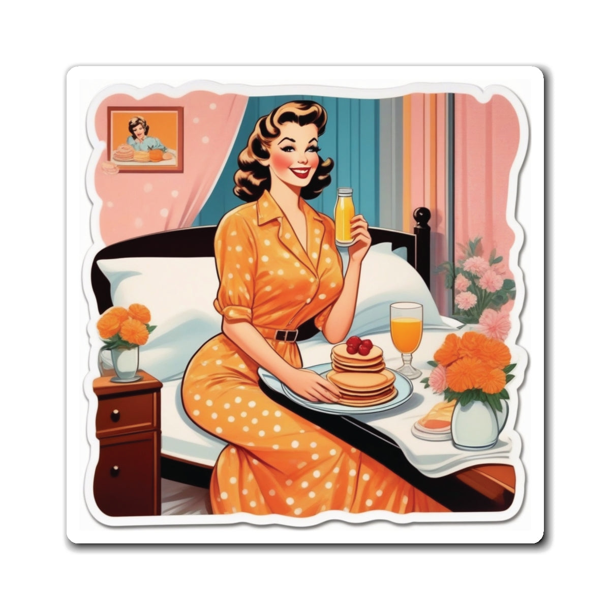 Mother's Day II Pin Up Girl Magnet