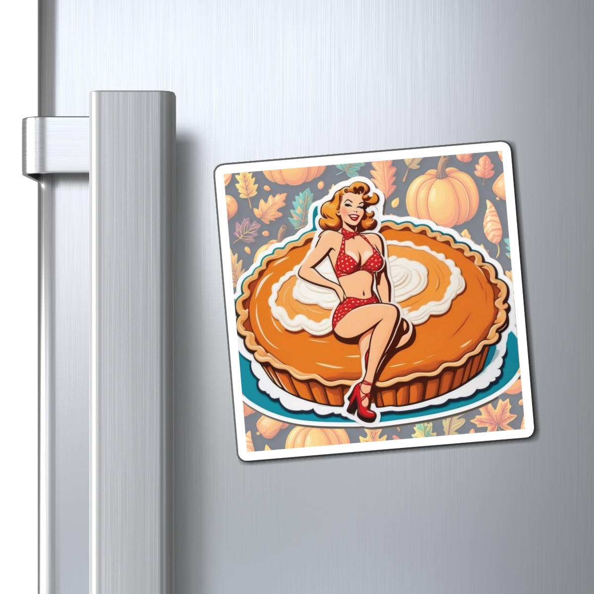 National Pumpkin Pie Day VIII Pin Up Girl Magnet