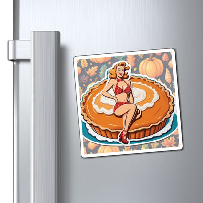 National Pumpkin Pie Day VIII Pin Up Girl Magnet