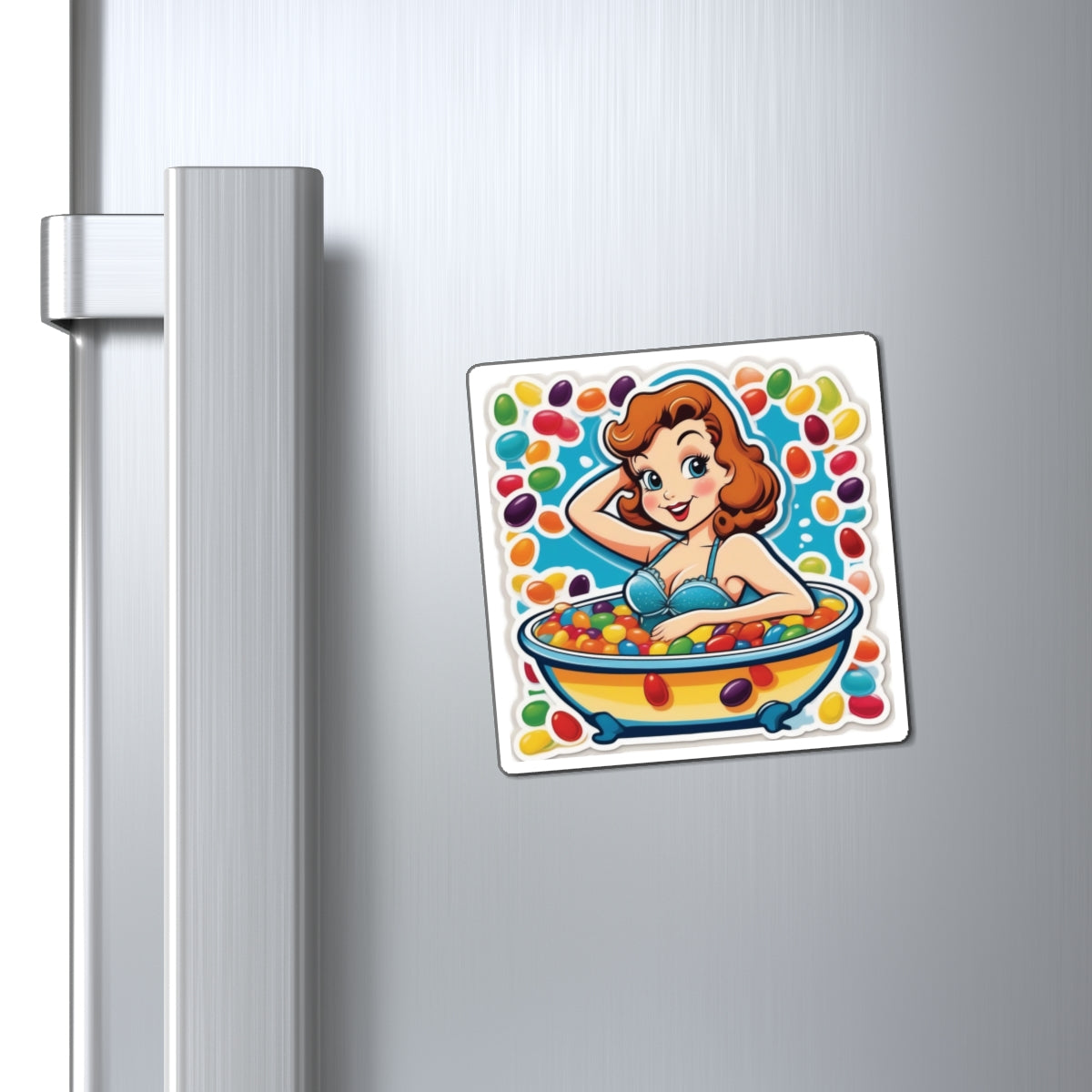 National Jelly Bean Day III Pin Up Girl Magnet