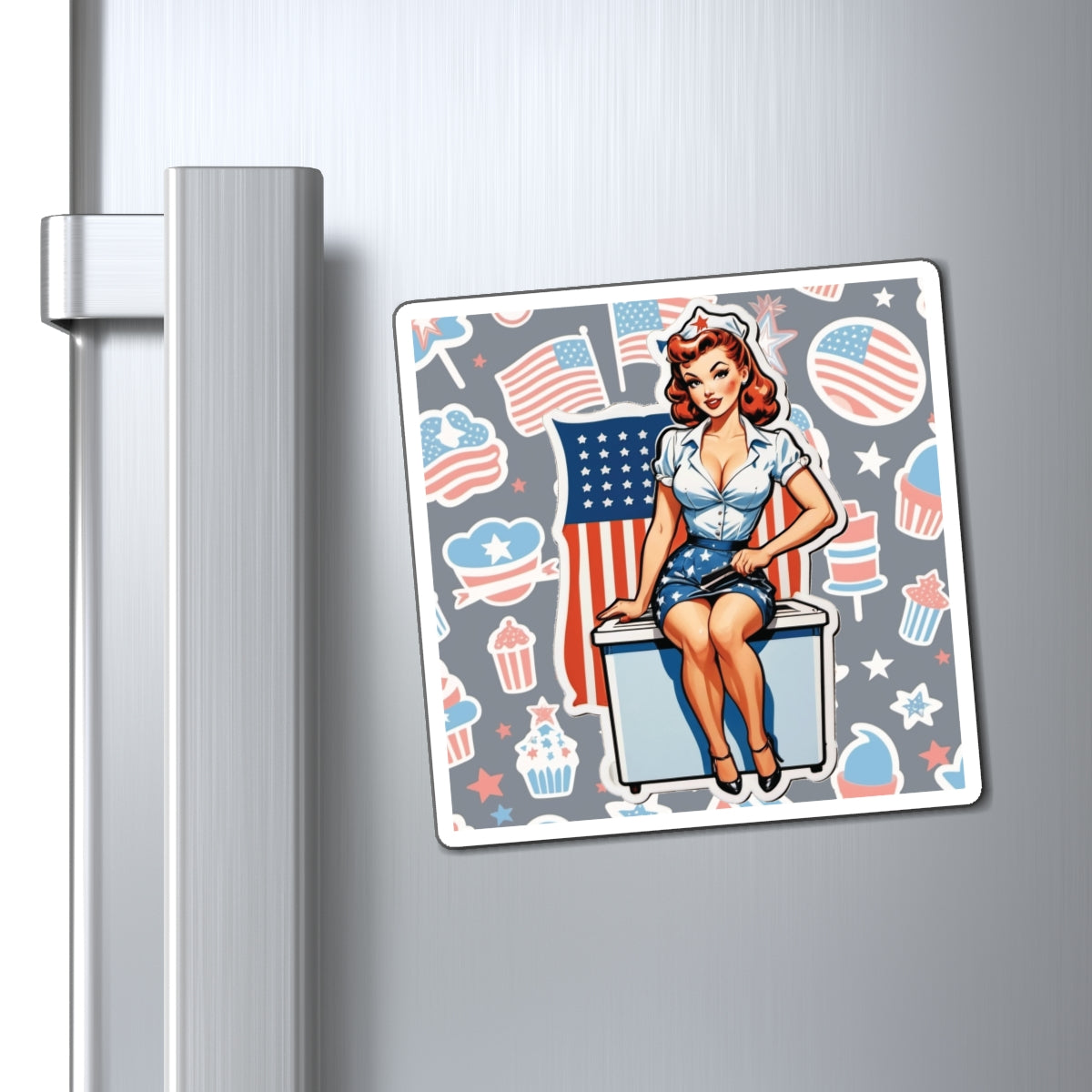 Election Day III Pin Up Girl Magnet