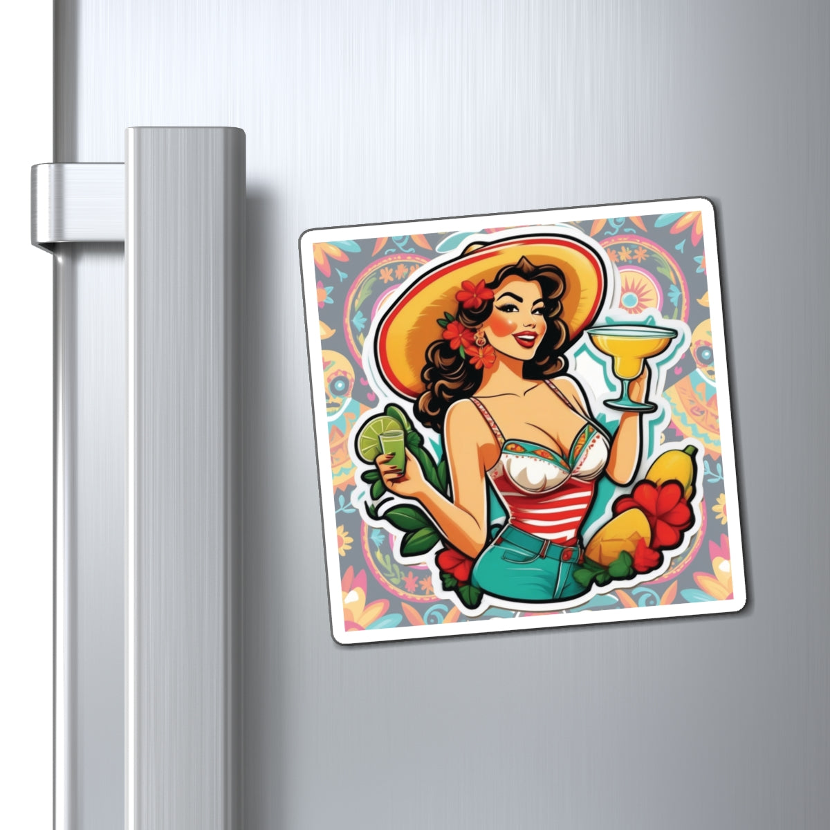 Cinco de Mayo II Pin Up Girl Magnet