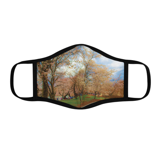 Cherry Blossom Fitted Polyester Face Mask