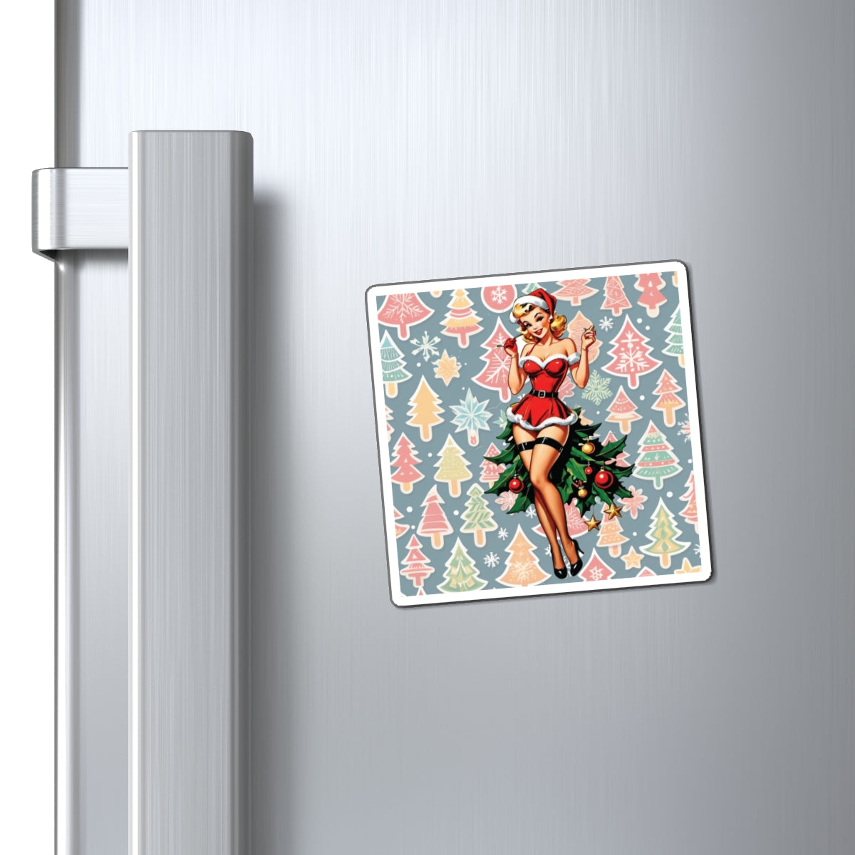 Christmas III Pin Up Girl Magnet